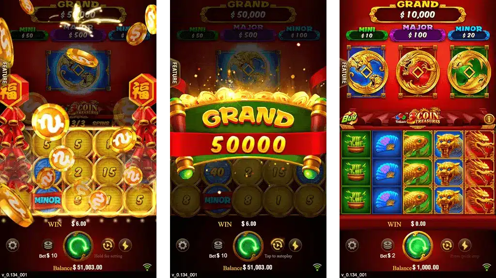 3 Coins Bet100 Bonus